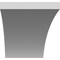 Ekena Millwork 3 1/2-in. W x 30-in. D x 38-in. H Thorton Architectural Grade PVC Knee Brace BRCP035X30X38THR - alternate 2